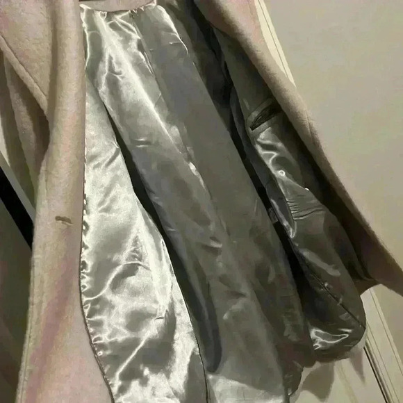 Calvin Klein Premium size XL light pink Pea Coat wool poly blend - Picture 4 of 11